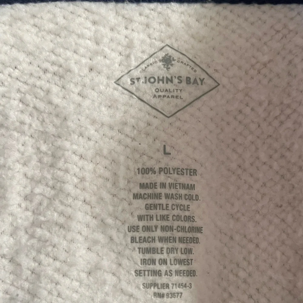 St. John’s Bay quarter zip jacket - Picture 3 of 3